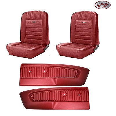 Pony Seat Upholstery F R 1964 1966 Ford Mustang Pony Door