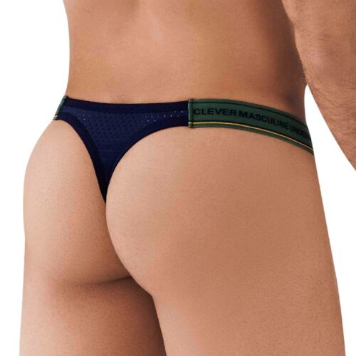 Clever Moda Bikini Thong Transform Blue Men's Underwear - Picture 2 of 2