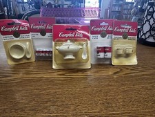 Vintage Campbell's Kids Soups, Cups, Bowl  Spoon And Gravy Bowl  Ladle.