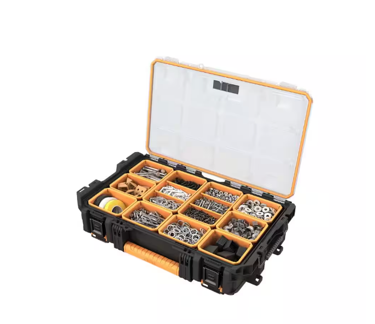RIDGID Pro System Gear 10-Compartment Small Parts Organizer, Black