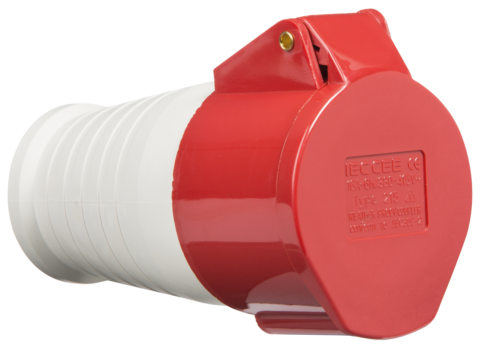415V IP44 16A 5 PIN RED INDUSTRIAL PLUGS & SOCKETS 3 PHASE MALE/FEMALE ...