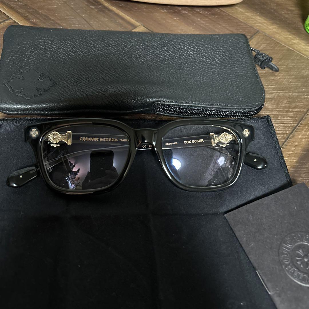 Chrome Hearts Eyeglasses COX UCKER BK-18KGP Shiny Black 18k Chrome Hearts Eyeglasses COX UCKER BK-18KGP Shiny Black 18k