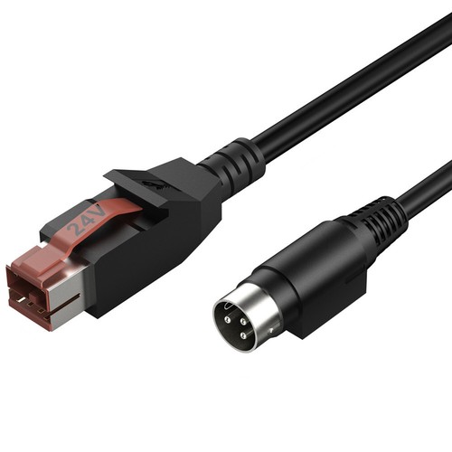 24V Powered USB to DIN 3 Pin 3P Power Cable for POS System IBM Scanner Printer - Picture 2 of 6