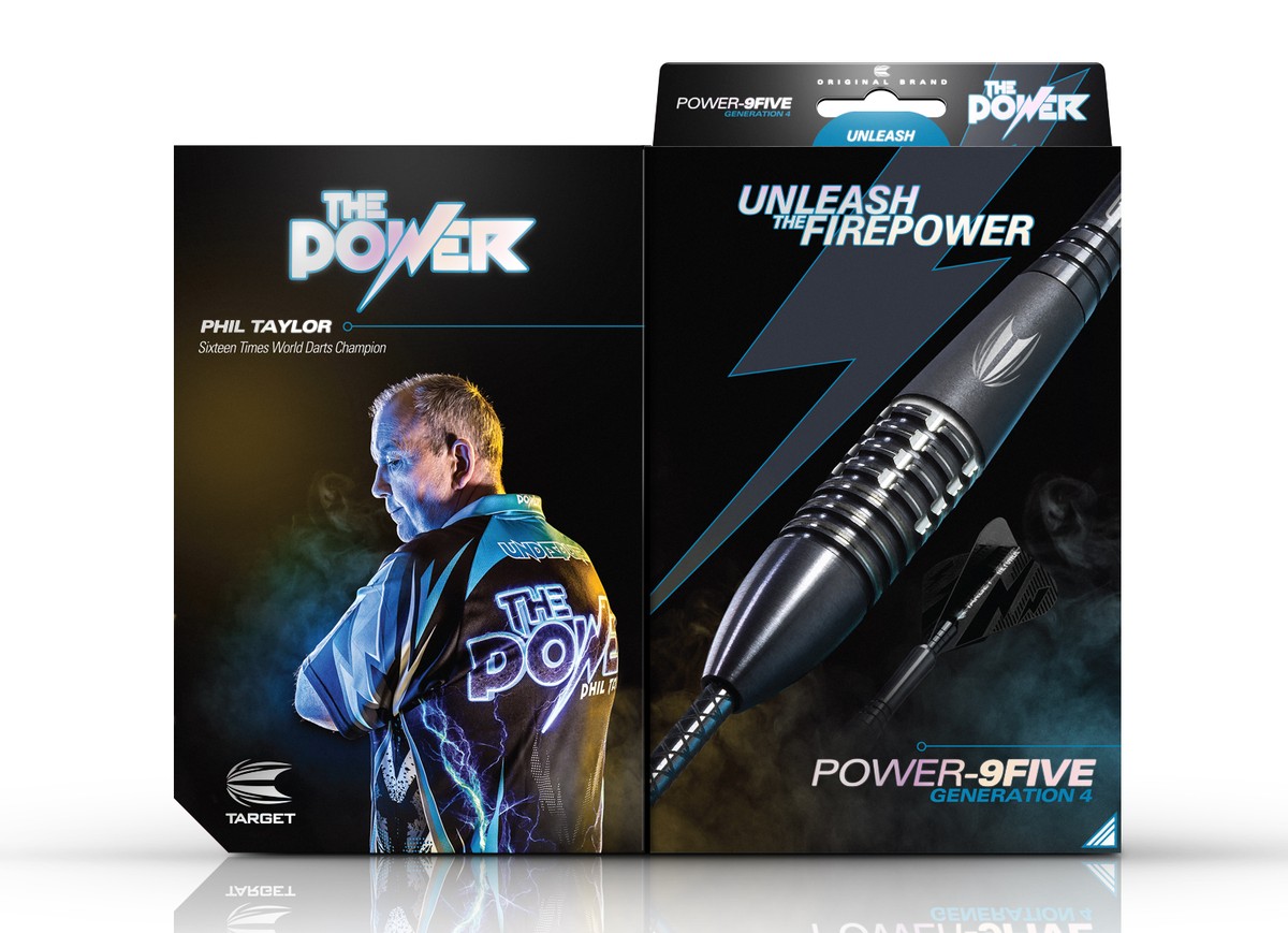 22g 24g 26g Target Phil Taylor Power 9Five Gen 4, 95% Tungsten