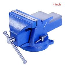 4" BENCH VISE WITH ANVIL SWIVEL LOCKING BASE TABLE TOP CLAMP HEAVY DUTY VICE