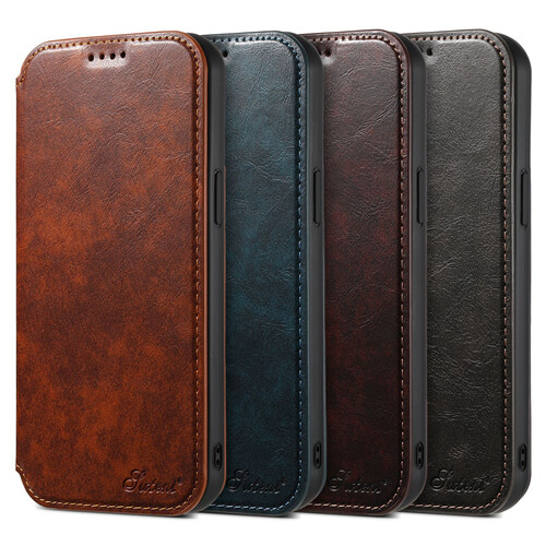 For iPhone 16 Pro Max 15 14 13 Magnetic MagSafe Leather Wallet Flip Stand Cover - Picture 8 of 31