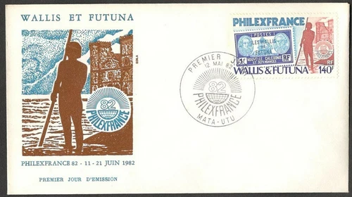 (AOP) WALLIS & FUTUNA #315 FDC 1982 PHILEXFRANCE Stamp Exhibition