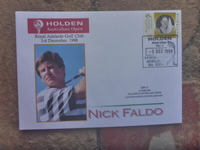 DAY 3 POSTMARK 1999  AUSTRALIAN OPEN GOLF SOUVENIR COVER  NICK FALDO 
