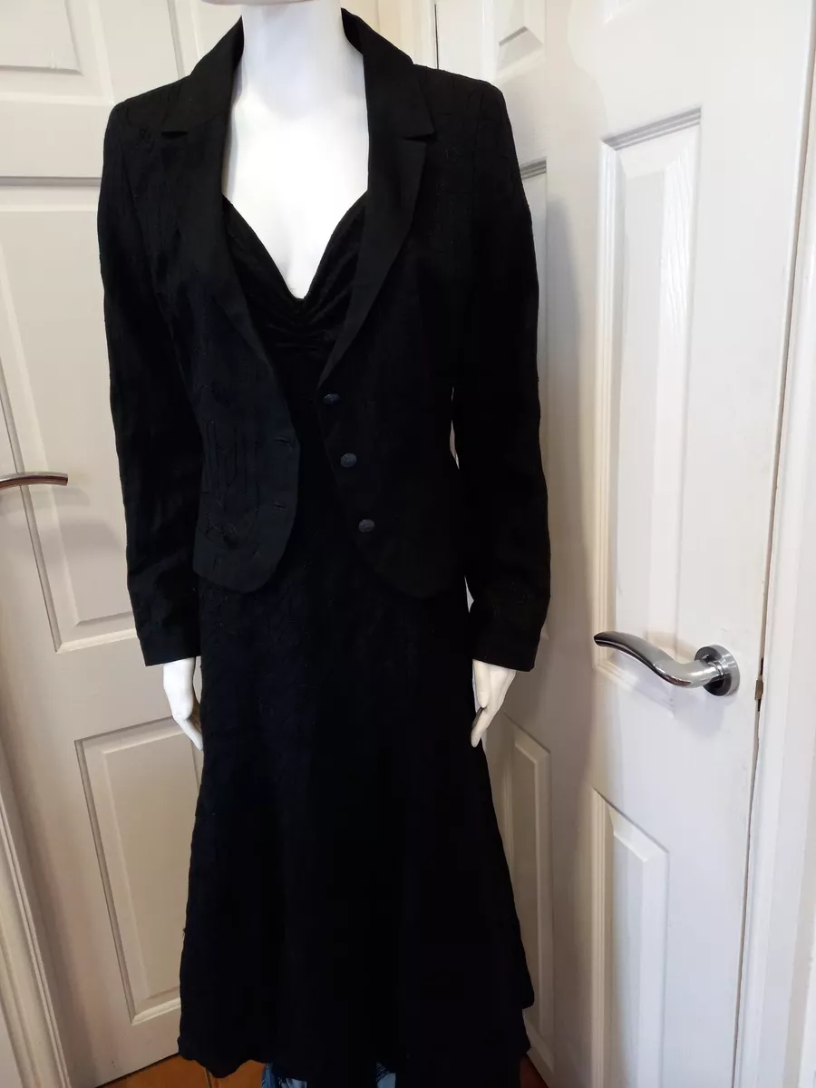 Black linen top jacket ladies uk