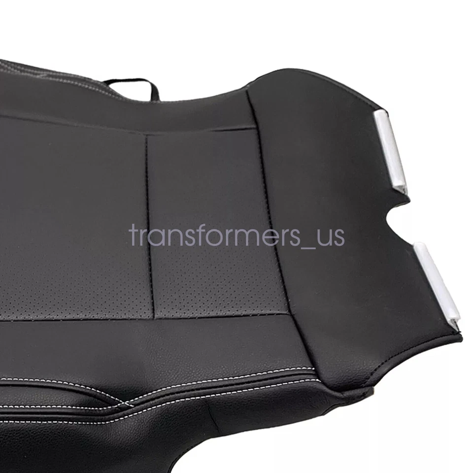 Cubierta de asiento de cuero negra PERF inferior del conductor para Ford F250 Super Duty 2017-2022 Foto 4 de 4