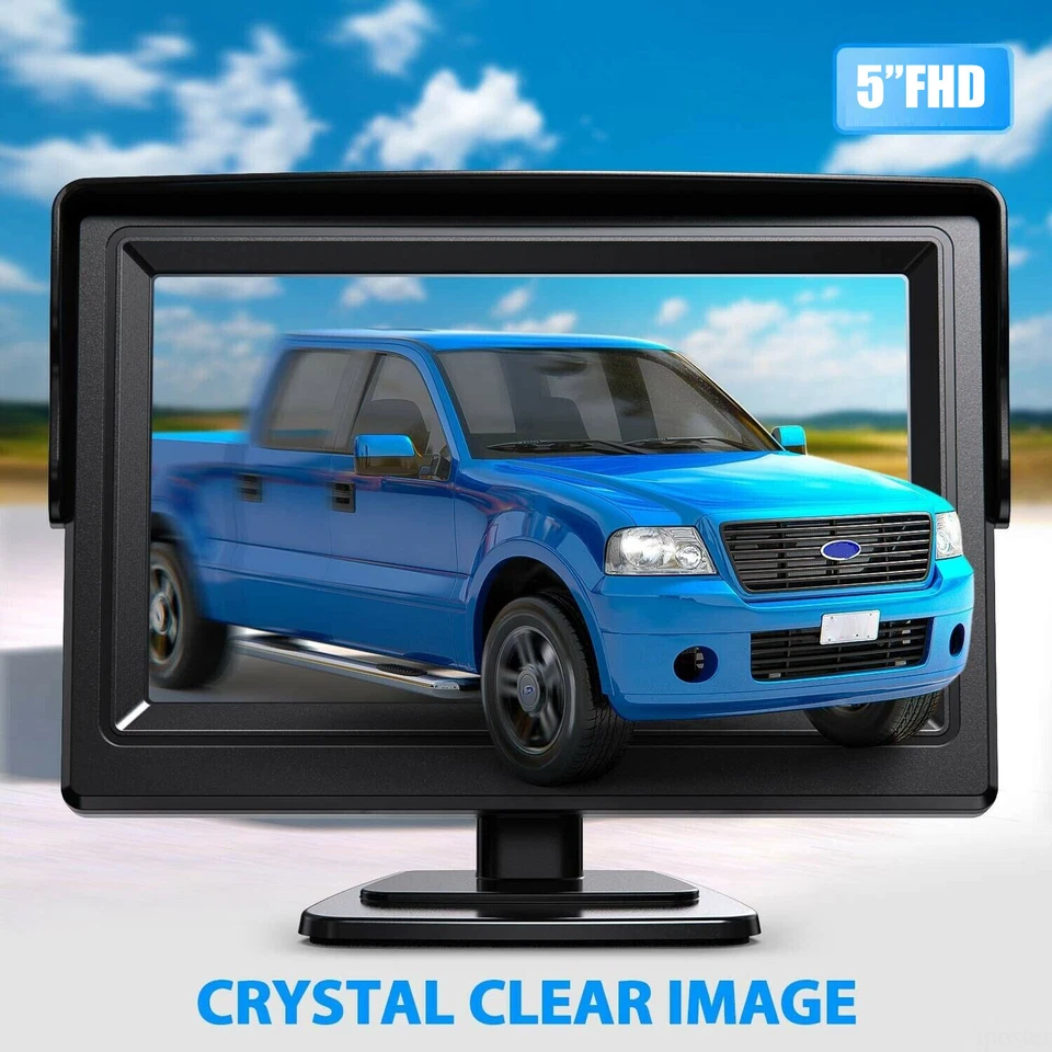 5" Car Monitor Windscreen Cap+Reversing Backup Camera Light LED For Ford Transit - Image 2 of 4