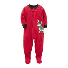 CARTER'S REINDEER FLEECE PAJAMA SLEEPER ASSORTED SIZES 327G313