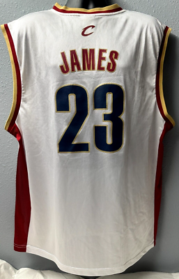 Cleveland Cavaliers LeBron James 23 ジャージ NBA Cleveland Cavaliers #23 LeBron James Jersey Men's Sz: XL White