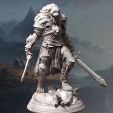 Kiz Ai'er Tabaxi Bloodhunter Rogue Fighter Barbarian Miniature | D&D DnD