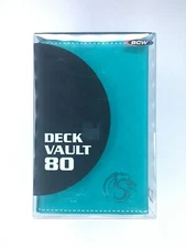 BCW DECK VAULT LX 80 ~ TEAL  ~ Premium Leatherette Box w Dice Tray 1-DVLX80-TEL