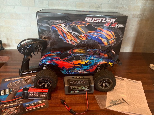 Traxxas Rustler 4x4 VXL 1/10 RTR TQi TSM W/o Battery & Charger for sale online | eBay