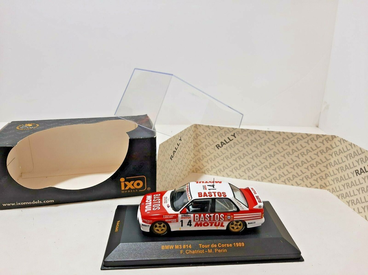 BMW M3 (BASTOS) #-14 F. CHATRIOT-M. PERIN TOUR DE CORSE 1989 IXO 