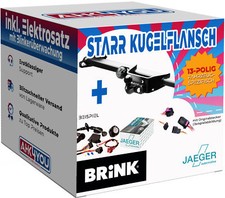 BRINK AHK für Suzuki Jimny ab 18 starr mit Kugelflansch + 13-polig E-Satz SPEZ