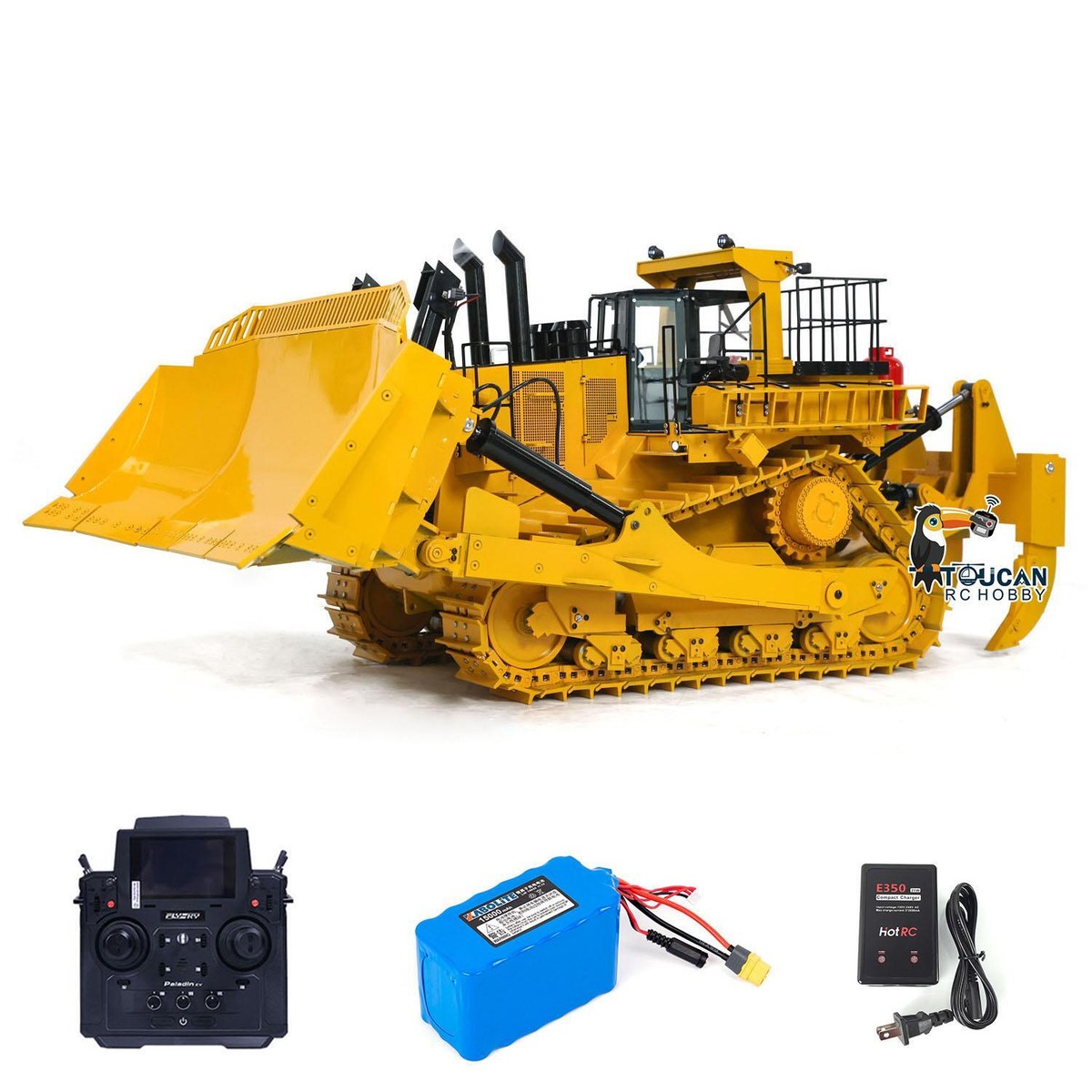 D11T 1/10 RC Hydraulic Bulldozer Heavy Duty Metal Radio Control
