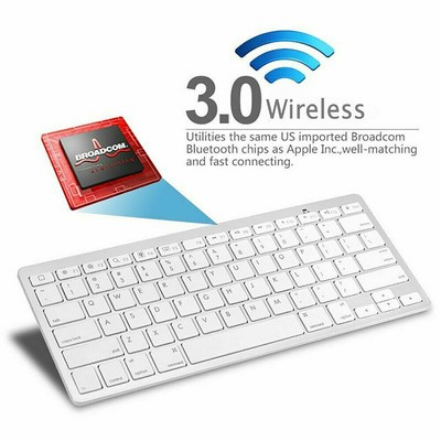 US X6 Ultra Slim Wireless Keyboard For Amazon Kindle Fire 7 HD 8 10 Tablet 2019
