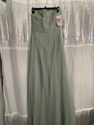 Jenny Yoo Ryder Convertible Tulle Bridesmaid Prom Dress Sage/Mint Green  Size 2 | eBay