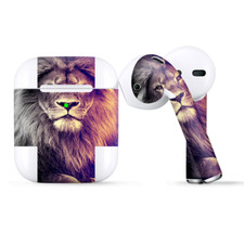 Skins Wraps compatible for Apple Airpods Proud Lion