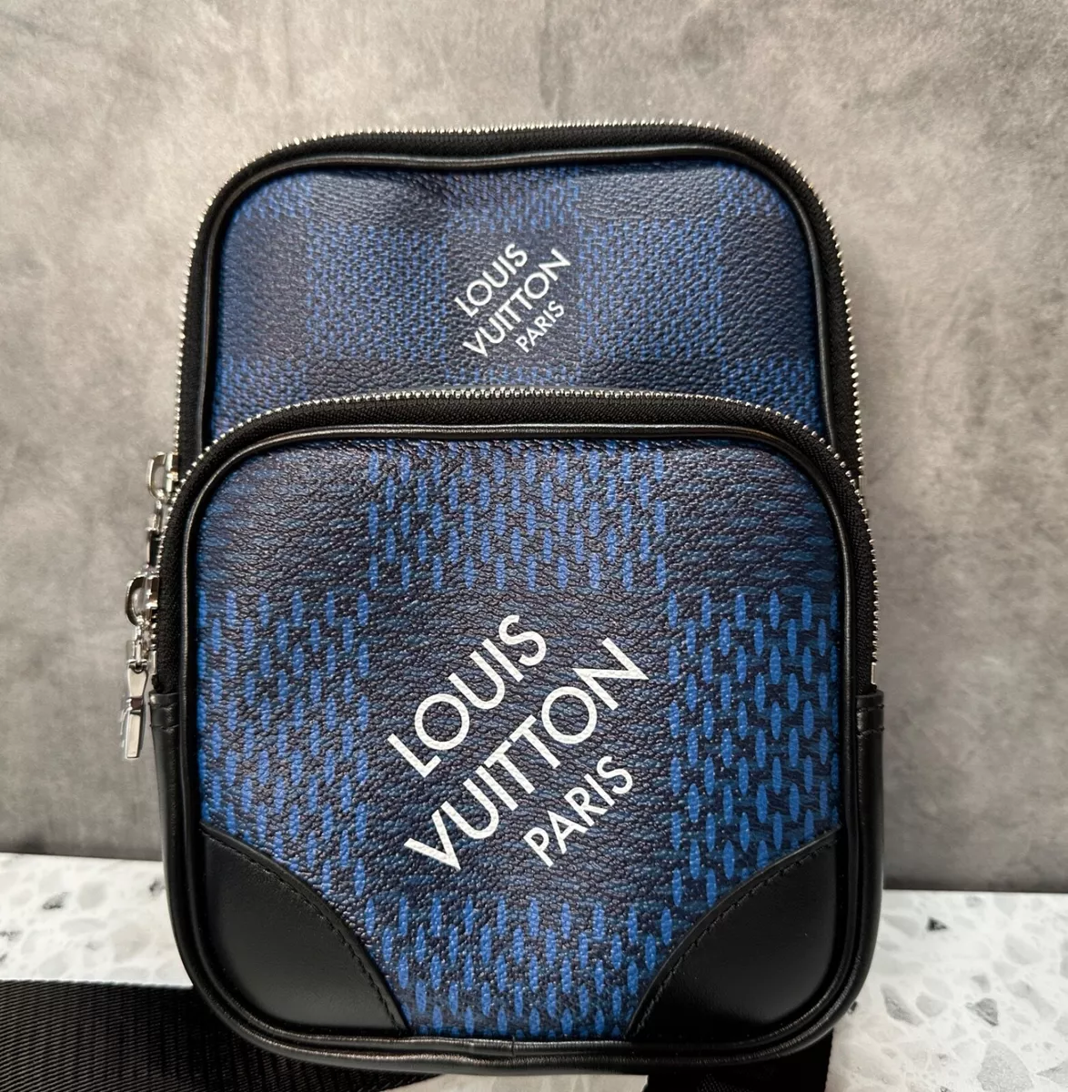 Louis Vuitton Amazone Sling Bag Limited Edition Damier Graphite 3D N50011 Men s l1200