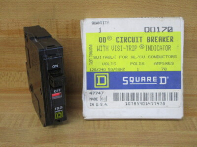 Square D Q0170 Schneider Electric 70A Circuit Breaker 47747