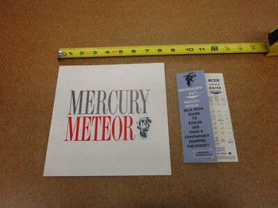1962 Mercury Meteor sales brochure 8 pg ORIGINAL with price guide comparison