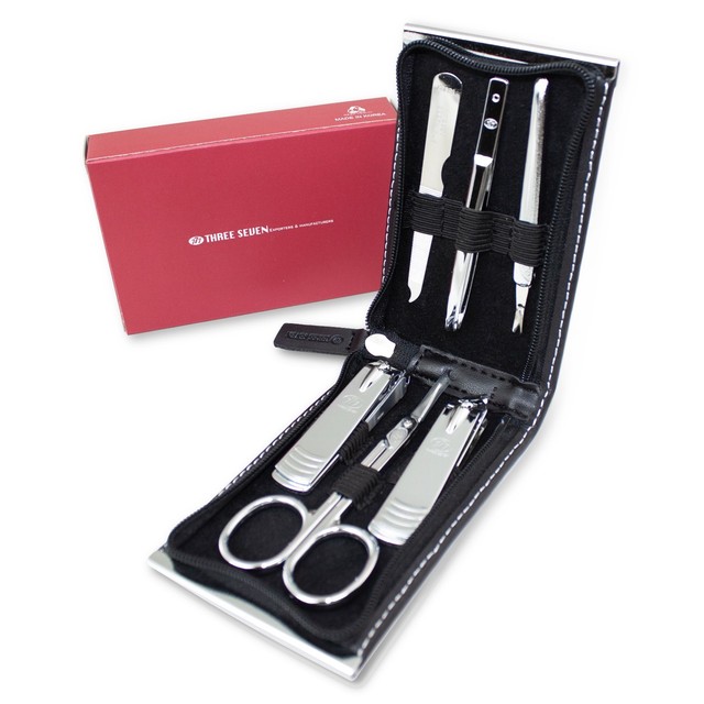 Three Seven, Nail Clipper Set Black 6pcs TS960, MADE IN KOREA eBay