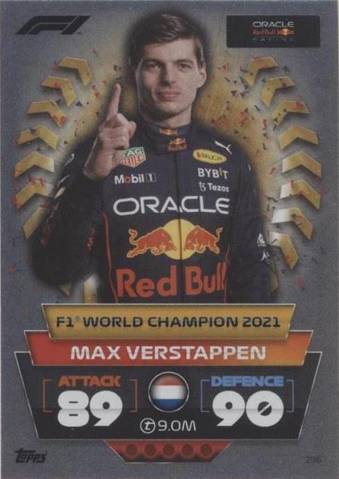 2022 Topps F1 Turbo Attax - Max Verstappen #296 - 1 of 1