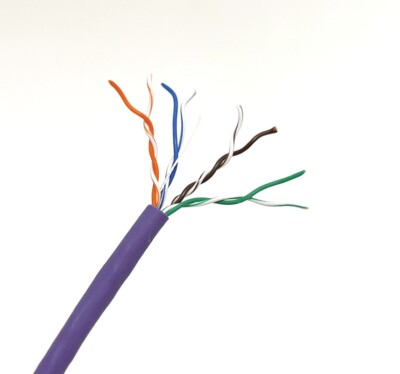 Cat5e Cat5 Ethernet Internes Kabel Violett LSZH 100% Kupfer Datennetzwerk Posten