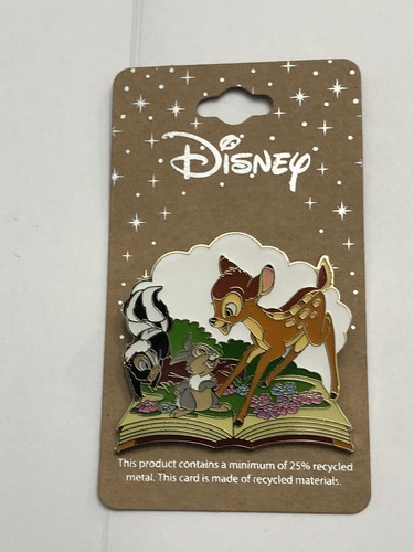 Bambi, Flower, And Thumper In Flower Book Disney Pin Epin