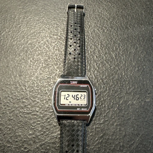Vintage Collectable Timex Watch Digital LCD K-Cell Quartz New Battery
