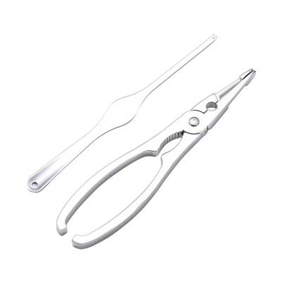  1 Set Zinklegierung Garnelen Garnelenschäler Meeresfrüchte Gerät Krebse