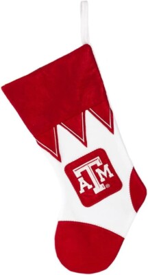 NEW Texas A & M Aggies 18  Fleece CHRISTMAS STOCKING University NCAA Team Decor