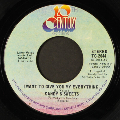 CANDY & SWEETS: i want to give you my everything / hey don't hurt yourself 7''
