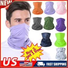 Bandana Face Mask Cover Scarf Balaclava Neck Gaiter Reusable Washable Breathab L