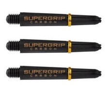 1 New Set Harrows Short SuperGrip Carbon Dart Shafts   Ships w/ Tracking - Gold