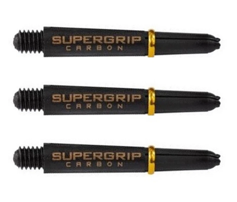 1 New Set Harrows Short SuperGrip Carbon Dart Shafts – Ships w/ Tracking - Gold