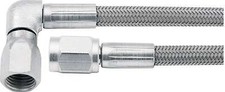 Allstar Braided Stainless Steel Brake Line Staight 3 An 90 Degree 3an 24 In Allstar Braided Stainless Steel Brake Line Staight 3 An 90 Degree 3an 24 In
