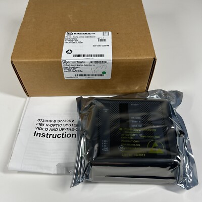 GE Interlogix Security S7739DVT-EST1 Fiber Optic SM Video with Up-The-Coax NEW