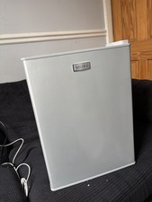 Velpax Silver Mini Fridge Table Top Single Door 2 Shelves Manual Thermostat