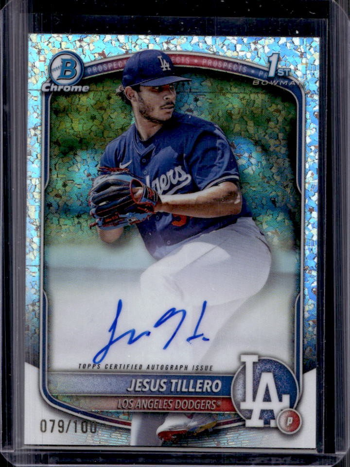 2025 Bowman Jesus Tillero Chrome Auto Mini-Diamond Refractor 1st #79/100