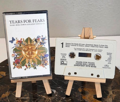 TEARS FOR FEARS Tears Roll Down (Greatest Hits 82-92) Cassette Tape BMG Version