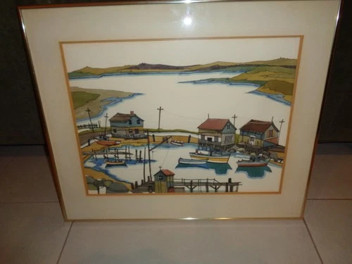 WILLIAM F. STONE Untitled SIGNED Watercolor California ARTIST Carmel 1976
