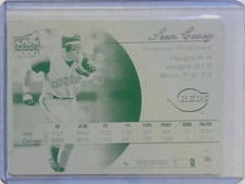 1/1 SEAN CASEY 2000 PACIFIC AURORA CARD PRINTING PRESS PLATE CINCINNATI REDS