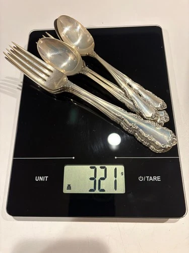 321g .925 Sterling Silver Flatware – Wallace Shenandoah – Spoons & Forks Only