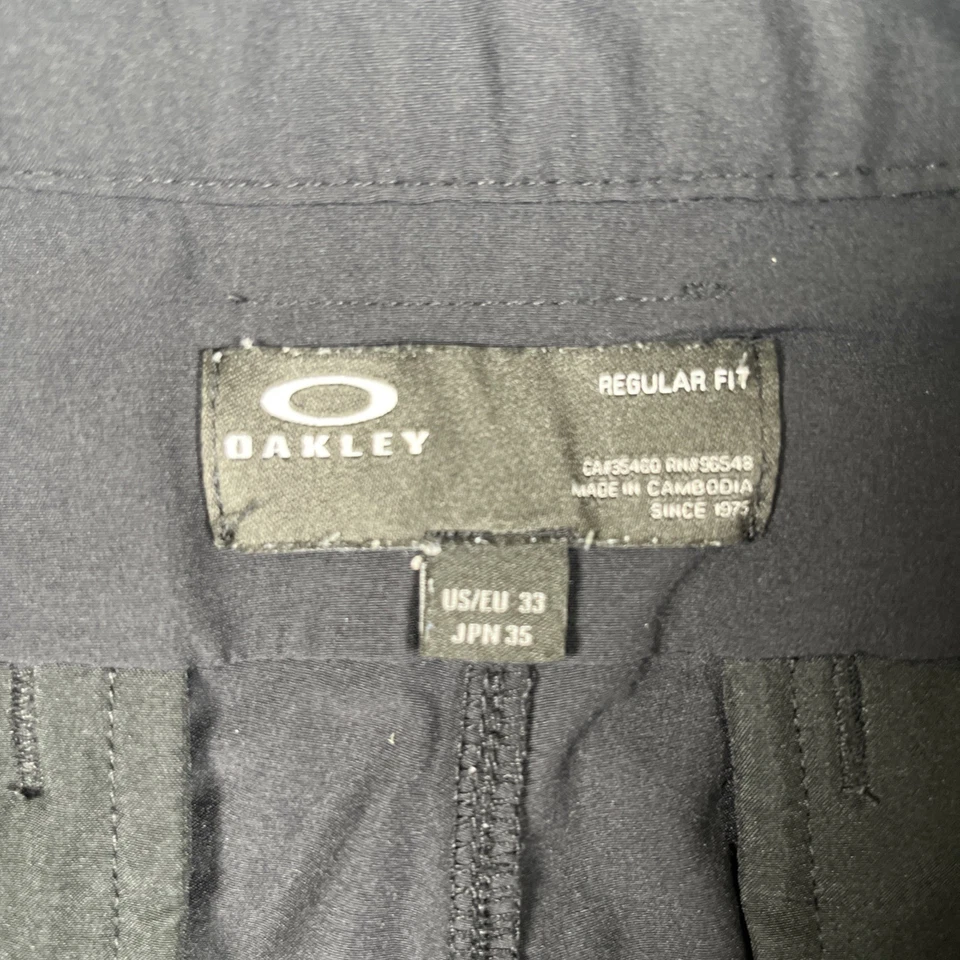 "Lote de 2 Oakley 3.0 Take Pro para hombre 33 negro/gris cuadros entrepierna de 10""" Foto 3 de 4