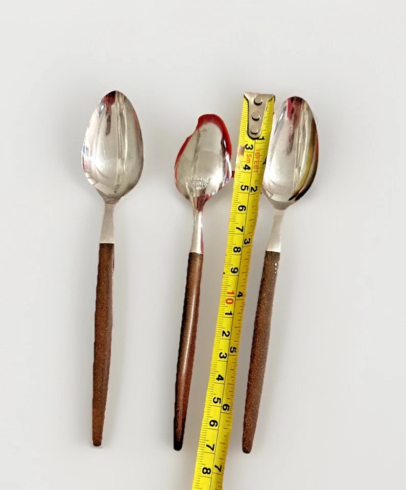 EKCO ETERNA 独木松饼合成木质餐具日本替换 x4 茶匙 — 第 4/4 张图片